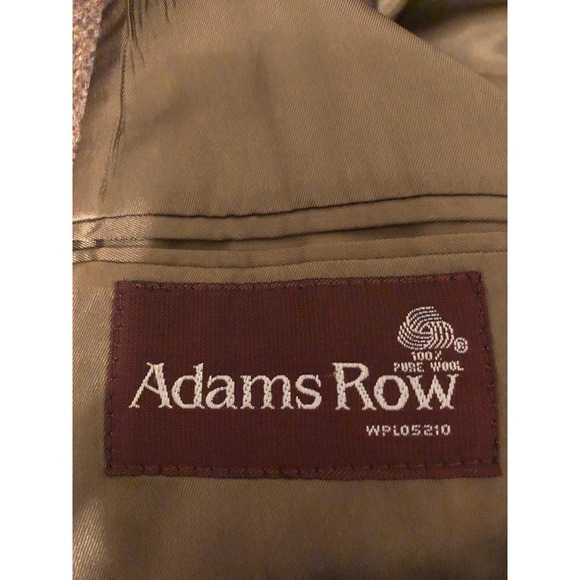 VTG Row Mens Brown 100% Wool Blazer Sport Coat Jacket Sz: 48R Academia Fall - Picture 5 of 16